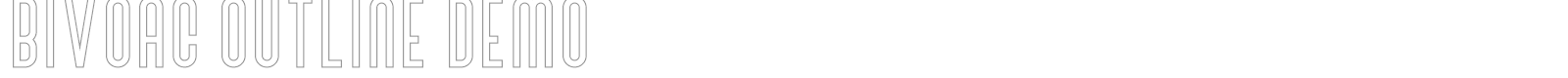 Bivoac font preview